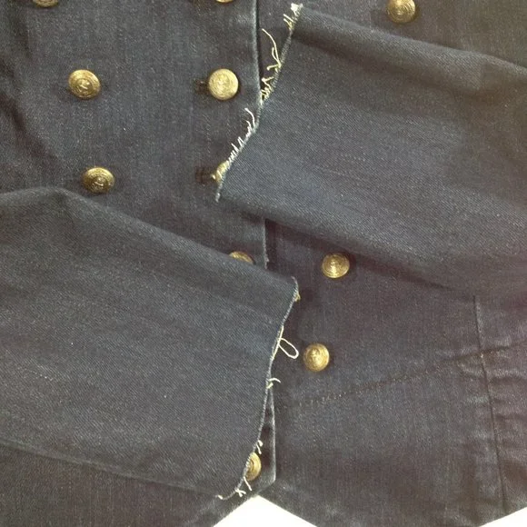 Ralph Lauren Sz 2 Black Label Blue Jean Jacket - Picture 9 of 11